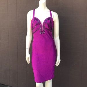 Marciano midi beaded dress
